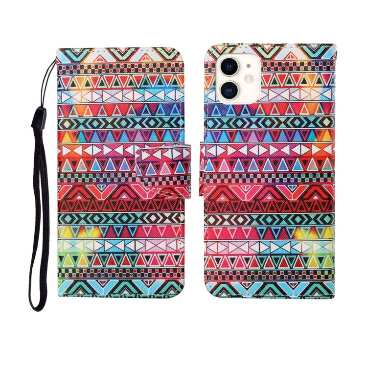 Painted Pattern Horizontal Flip Leathe Case, Series 1