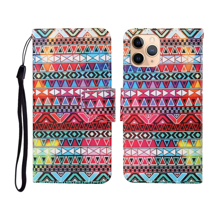 Painted Pattern Horizontal Flip Leathe Case, For iPhone 11 Pro