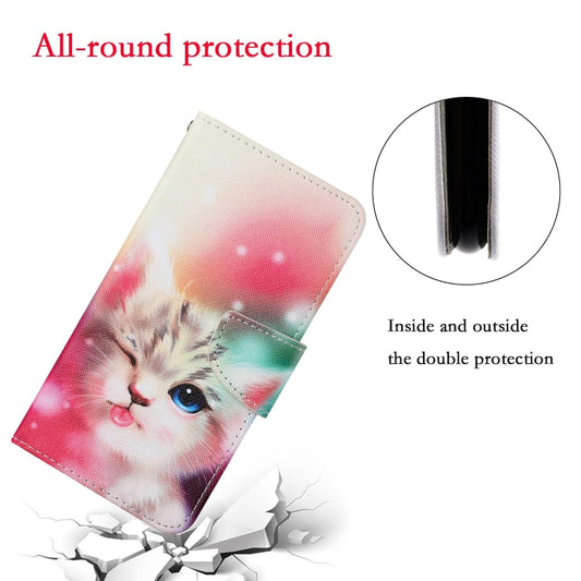 Durable leather case iPhone XS Max hand-painted pattern design front view