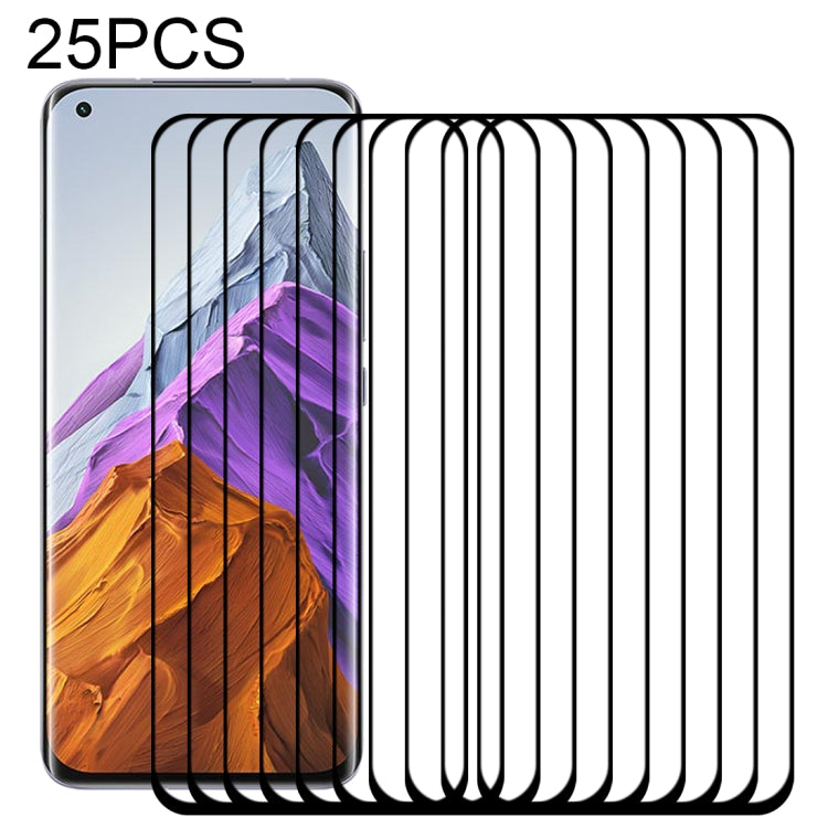Full Glue 25 PCS 9H HD 3D Curved Edge Tempered Glass Film, For Xiaomi Mi 11i (25 PCS), For OnePlus 9 Pro (25 PCS), For Xiaomi Mi 11 Ultra (25 PCS), For Xiaomi Mi 11 Pro (25 PCS)