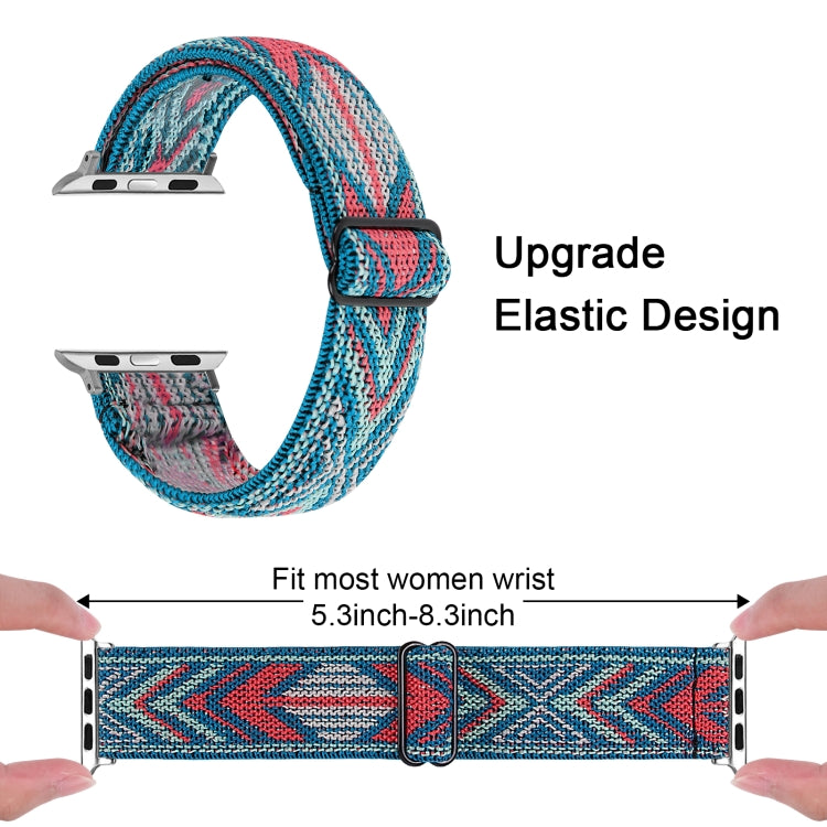 Elastic Watch Strap, For Apple Watch Series 7 45mm / 6 & SE & 5 & 4 44mm / 3 & 2 & 1 42mm, For Apple Watch Series 7 41mm / 6 & SE & 5 & 4 40mm / 3 & 2 & 1 38mm