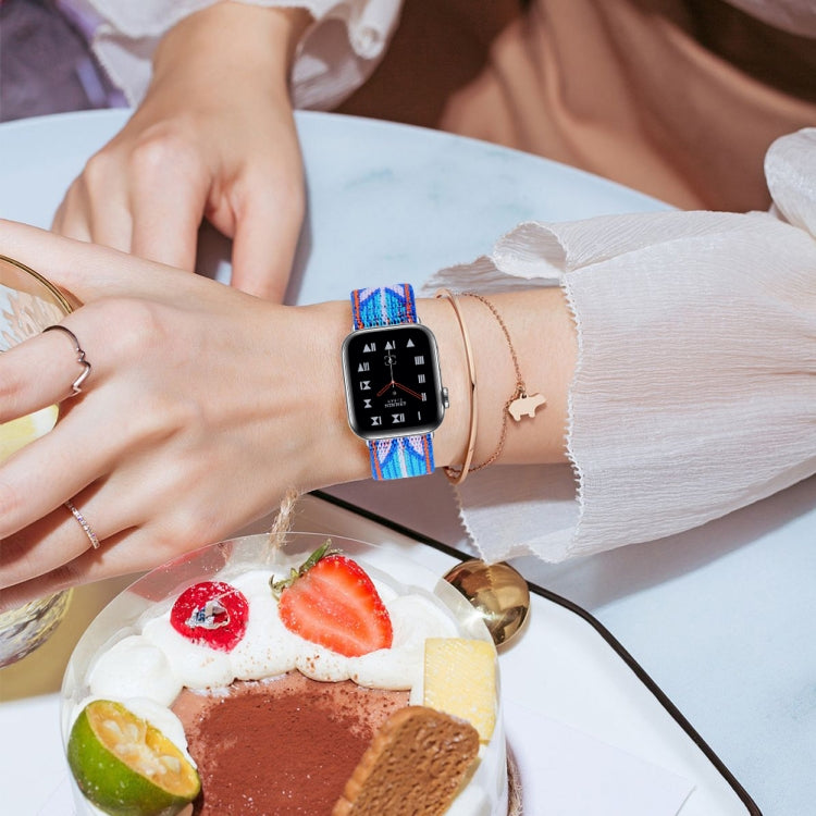 Elastic Watch Strap, For Apple Watch Apple Watch Series 7 45mm / 6 & SE & 5 & 4 44mm / 3 & 2 & 1 42mm, For Apple Watch Ultra 49mm / Series 8&7 45mm / SE 2&6&SE&5&4 44mm / 3&2&1 42mm