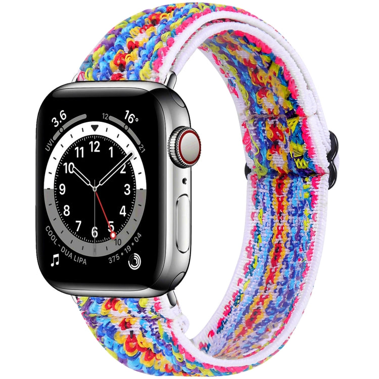 Elastic Watch Strap, For Apple Watch Series 7 45mm / 6 & SE & 5 & 4 44mm / 3 & 2 & 1 42mm, For Apple Watch Series 7 41mm / 6 & SE & 5 & 4 40mm / 3 & 2 & 1 38mm