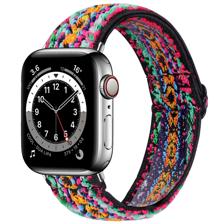 Elastic Watch Strap, For Apple Watch Series 7 45mm / 6 & SE & 5 & 4 44mm / 3 & 2 & 1 42mm, For Apple Watch Series 7 41mm / 6 & SE & 5 & 4 40mm / 3 & 2 & 1 38mm