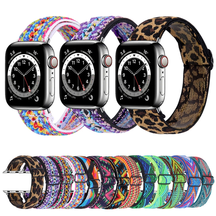Elastic Watch Strap, For Apple Watch Apple Watch Series 7 45mm / 6 & SE & 5 & 4 44mm / 3 & 2 & 1 42mm, For Apple Watch Ultra 49mm / Series 8&7 45mm / SE 2&6&SE&5&4 44mm / 3&2&1 42mm