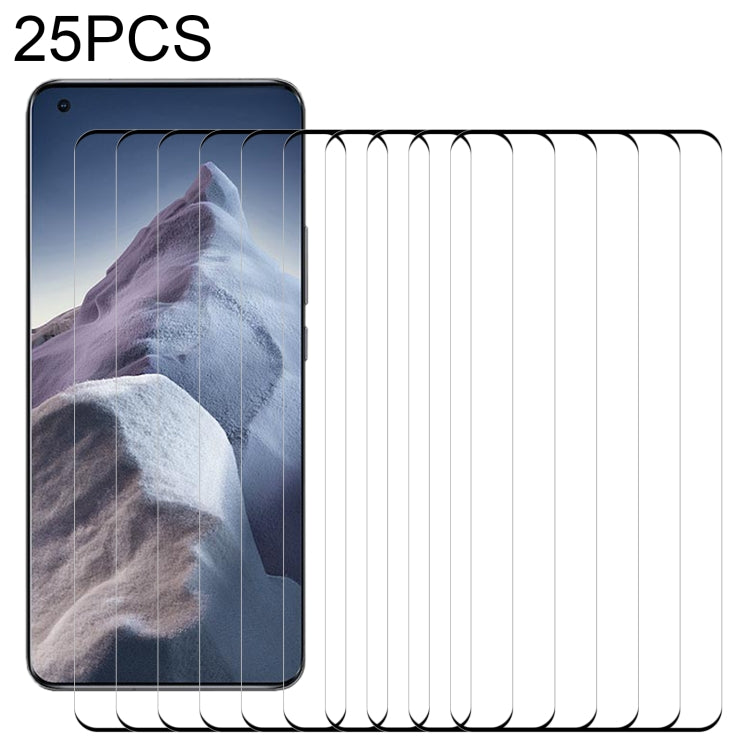 25 PCS 3D Curved Edge Full Screen Tempered Glass Film