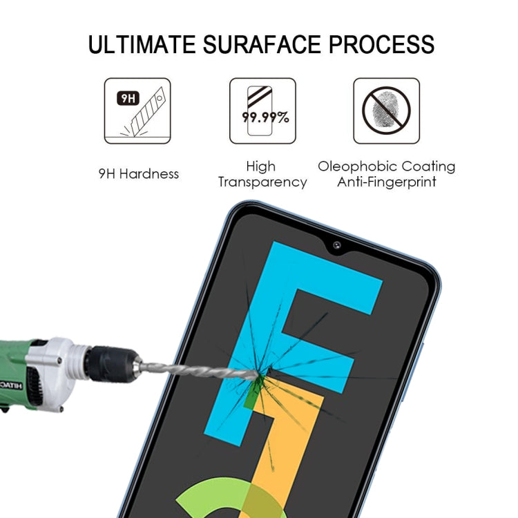 25 PCS Full Glue Full Screen Tempered Glass Film, For Samsung Galaxy F12 (25 PCS), For Samsung Galaxy F02s (25 PCS), For Samsung Galaxy Quantum 2 (25 PCS)