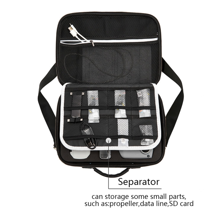 Portable Single Shoulder Storage Travel Carrying Cover Case Box with Baffle Separator for DJI Air 2S, For DJI Air 2S with Baffle Separator