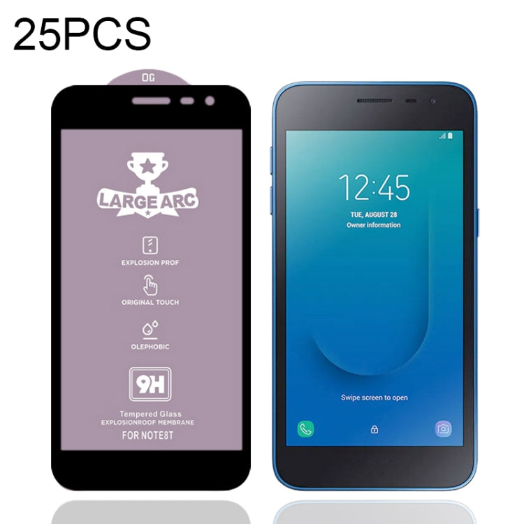 25 PCS 9H HD Large Arc High Alumina Full Screen Tempered Glass Film, For Samsung Galaxy M11 (25 PCS), For Samsung Galaxy M21 / M21 2021 (25 PCS), For Samsung Galaxy M31 (25 PCS), For Samsung Galaxy M31s (25 PCS), For Samsung Galaxy M51 (25 PCS)��������...