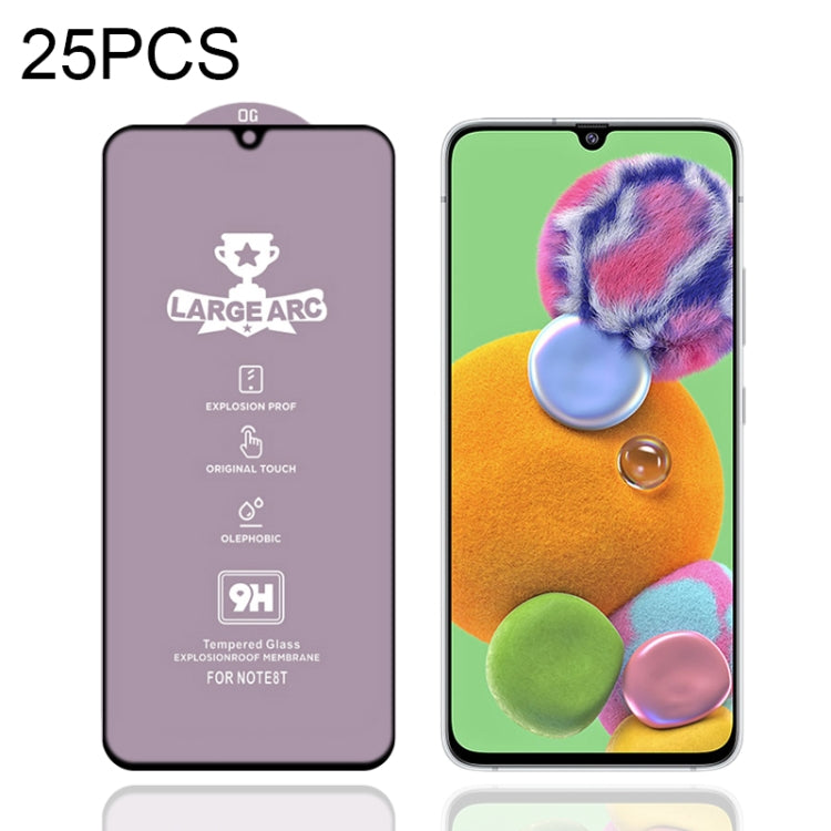 Lot de 25 films en verre trempé 9H HD à grand arc et haute teneur en alumine pour Samsung Galaxy S10 Lite (25 pièces), Samsung Galaxy M11 (25 pièces), Samsung Galaxy M21/M21 2021 (25 pièces), Samsung Galaxy M31 (25 pièces), Samsung Galaxy M31s (25 pièces)