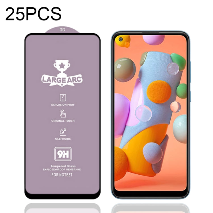 Lot de 25 films en verre trempé 9H HD à grand arc et haute teneur en alumine pour Samsung Galaxy S10 Lite (25 pièces), Samsung Galaxy M11 (25 pièces), Samsung Galaxy M21/M21 2021 (25 pièces), Samsung Galaxy M31 (25 pièces), Samsung Galaxy M31s (25 pièces)