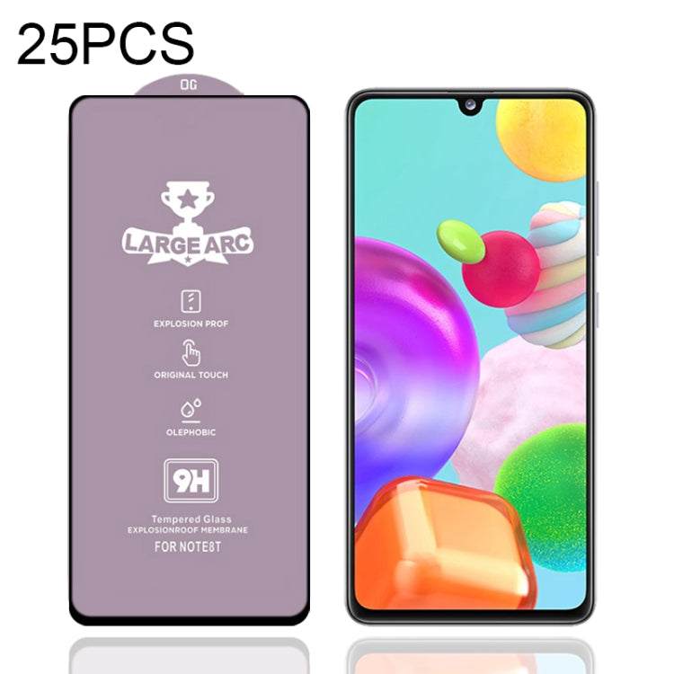 Lot de 25 films en verre trempé 9H HD à grand arc et haute teneur en alumine pour Samsung Galaxy S10 Lite (25 pièces), Samsung Galaxy M11 (25 pièces), Samsung Galaxy M21/M21 2021 (25 pièces), Samsung Galaxy M31 (25 pièces), Samsung Galaxy M31s (25 pièces)