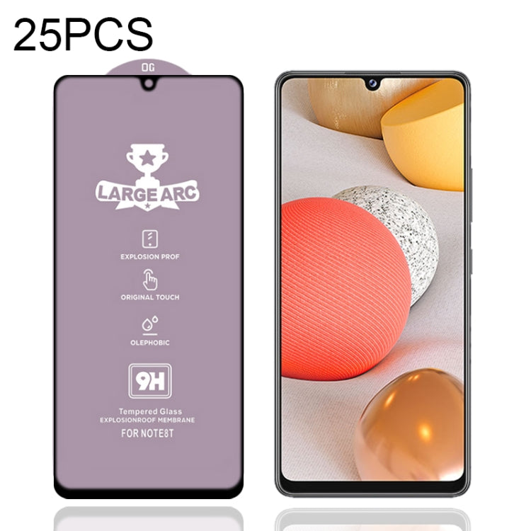 Lot de 25 films en verre trempé 9H HD à grand arc et haute teneur en alumine pour Samsung Galaxy S10 Lite (25 pièces), Samsung Galaxy M11 (25 pièces), Samsung Galaxy M21/M21 2021 (25 pièces), Samsung Galaxy M31 (25 pièces), Samsung Galaxy M31s (25 pièces)