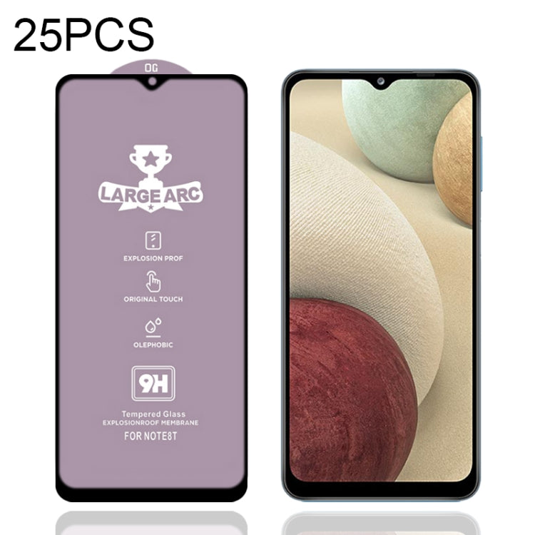 Lot de 25 films en verre trempé 9H HD à grand arc et haute teneur en alumine pour Samsung Galaxy S10 Lite (25 pièces), Samsung Galaxy M11 (25 pièces), Samsung Galaxy M21/M21 2021 (25 pièces), Samsung Galaxy M31 (25 pièces), Samsung Galaxy M31s (25 pièces)