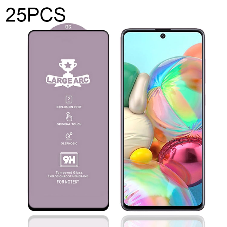 Lot de 25 films en verre trempé 9H HD à grand arc et haute teneur en alumine pour Samsung Galaxy S10 Lite (25 pièces), Samsung Galaxy M11 (25 pièces), Samsung Galaxy M21/M21 2021 (25 pièces), Samsung Galaxy M31 (25 pièces), Samsung Galaxy M31s (25 pièces)