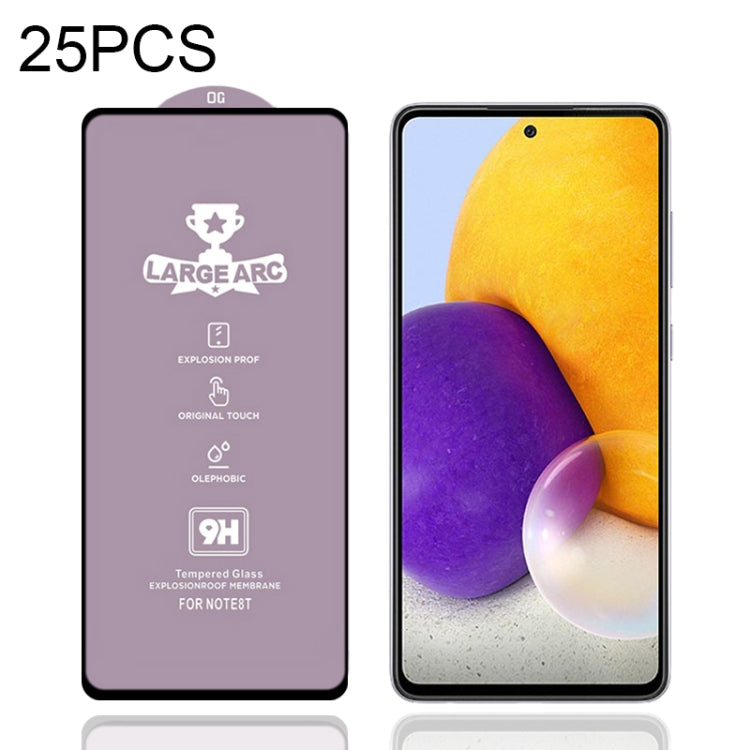 Lot de 25 films en verre trempé 9H HD à grand arc et haute teneur en alumine pour Samsung Galaxy S10 Lite (25 pièces), Samsung Galaxy M11 (25 pièces), Samsung Galaxy M21/M21 2021 (25 pièces), Samsung Galaxy M31 (25 pièces), Samsung Galaxy M31s (25 pièces)
