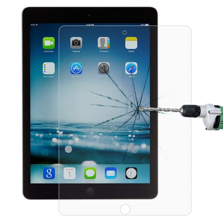 Film en verre trempé antidéflagrant 9H 2,5D pour iPad 9.7 2018/2017/Pro 9.7/Air 2/Air (1 pièce)