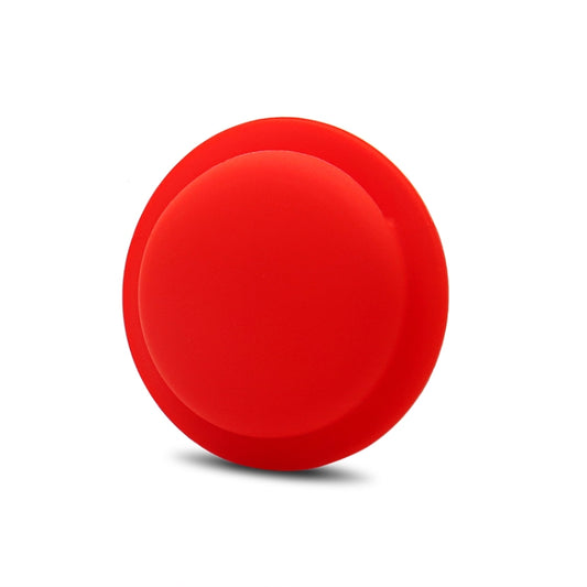 Transparent silicone AirTag case showing device visibility while providing anti-scratch defense