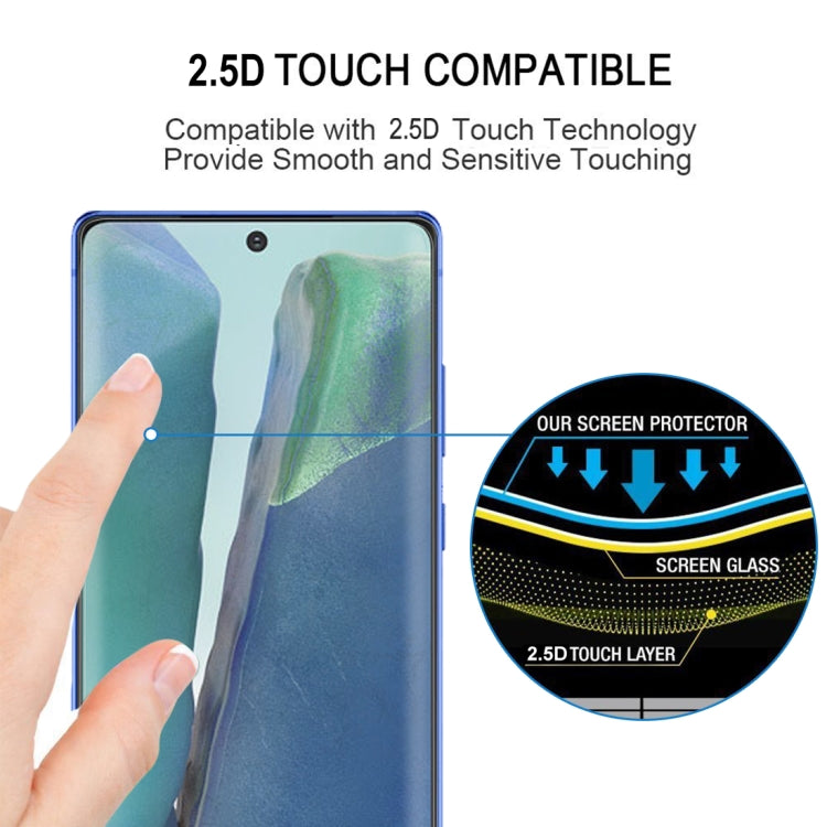 Lot de 25 films de protection en verre trempé 3D à bords incurvés pour Samsung Galaxy Note 20 Ultra (25 pièces)