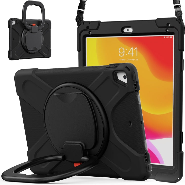 Silicone + PC Protective Case with Holder & Shoulder Strap, For Samsung Galaxy Tab S8 / Galaxy Tab S7 T870 / T875, For Samsung Galaxy Tab A7 10.4 (2020) T500 / T505, For iPad 9.7 inch (2018/2017), For Samsung Galaxy Tab A 8.0 (2019) T290 / T295
