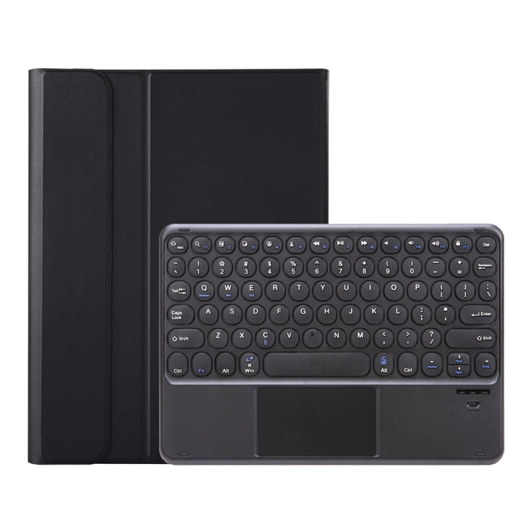 YA098B-A Detachable Lambskin Texture Round Keycap Bluetooth Keyboard Leather Case with Touch Control & Pen Slot & Stand, For iPad Air 5 / 4 10.9 inch 2020 / Pro 11 inch 2020 / 2018, For iPad 10.2 (2020) & (2019) / Air 3 10.5 inch / Pro 10.5 inch�������...