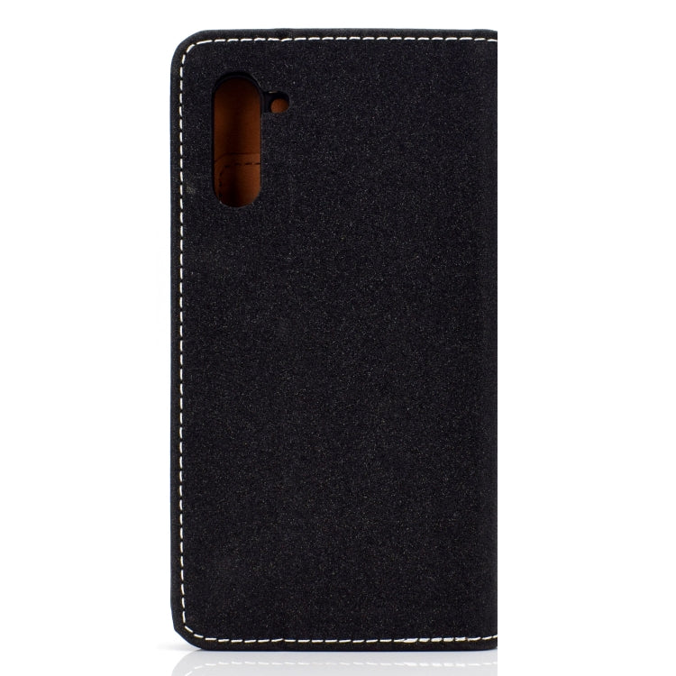 Solid Color Magnetic Horizontal Flip Leather Case with Card Slot & Holder, For Galaxy Note 10
