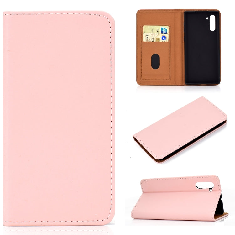 Solid Color Magnetic Horizontal Flip Leather Case with Card Slot & Holder, For Galaxy Note 10