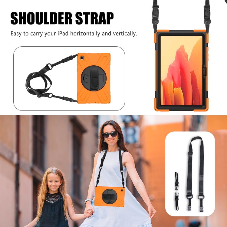 Shockproof Colorful Silicone + PC Protective Case with Holder & Shoulder Strap & Hand Strap