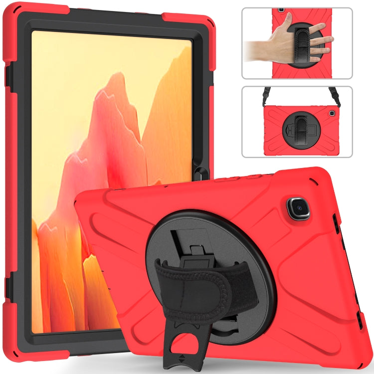 Shockproof Colorful Silicone + PC Protective Case with Holder & Shoulder Strap & Hand Strap