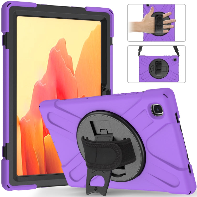 Shockproof Colorful Silicone + PC Protective Case with Holder & Shoulder Strap & Hand Strap