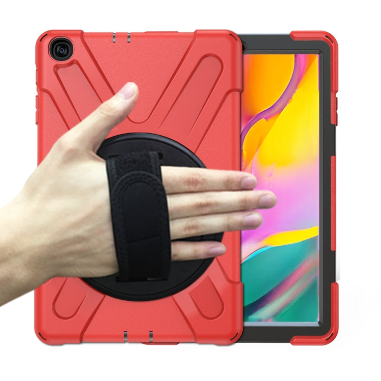 Shockproof Colorful Silicone + PC Protective Case with Holder & Shoulder Strap & Hand Strap
