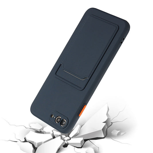 iPhone 8 protective case with built-in card holder side view