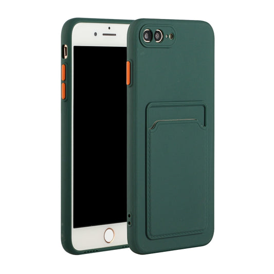 iPhone 8 and 7 compatible case with card storage back angle