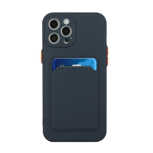 Card slot protective case for iPhone 12 Pro Max showing slim profile