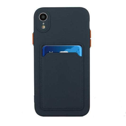 Durable TPU bumper with built-in card slot for iPhone XR