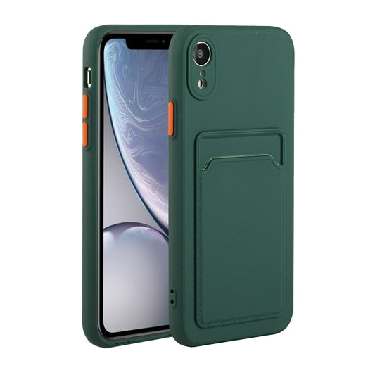 Clear TPU protective cover card slot iPhone XR anti-drop design