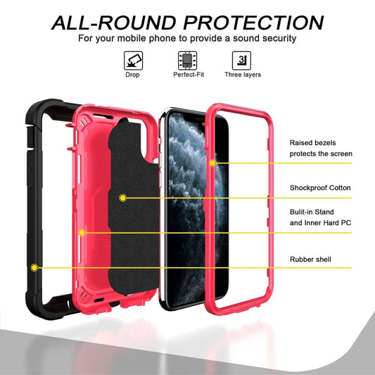 iPhone 11 Pro Max rotating holder case, military-grade 3-layer shock absorption