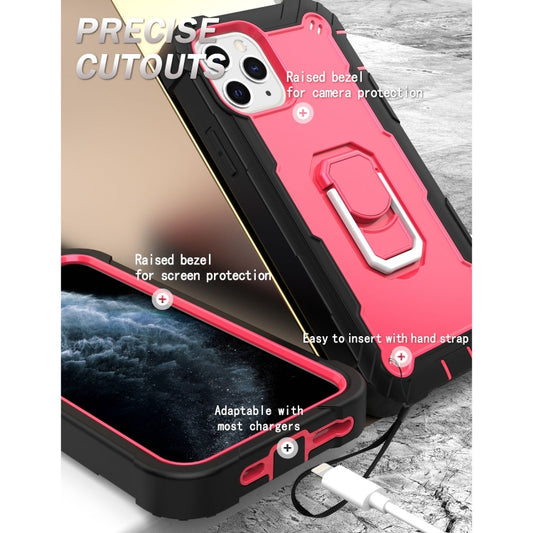 Rugged iPhone 11 Pro Max bumper case with 360-degree rotating kickstand design