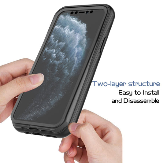 Protective iPhone 12 Pro Max case with starry night design and reinforced corner bumpers