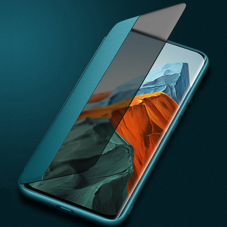 Magnetic Side Window View Shockproof Horizontal Flip Leather Case, For Xiaomi Mi 11 Pro