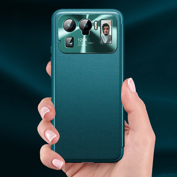 Magnetic Side Window View Shockproof Horizontal Flip Leather Case, For Xiaomi Mi 11 Pro