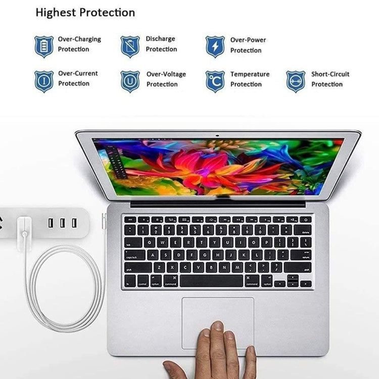 A1435 60W 16.5V 3.65A 5 Pin MagSafe 2 Power Adapter for MacBook, Cable Length: 1.6m,, 60W UK Plug, 60W AU Plug, 60W EU Plug