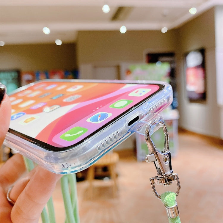 Hollow Marble Pattern TPU Shockproof Protective Case with Neck Strap Rope, For iPhone XS / X, For iPhone XR, For iPhone XS Max, For iPhone 11