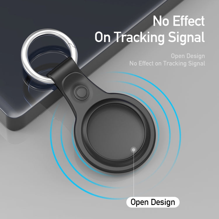 DUX DUCIS 4 PCS / Sets Frosted TPU Protective Case with Key Ring for AirTag 2nd Gen / AirTag 1st Gen