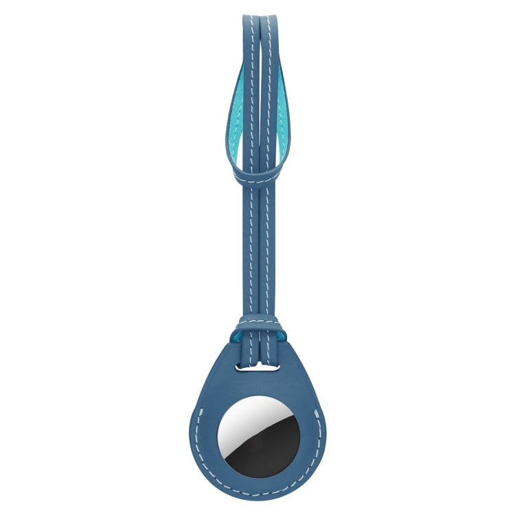 Étui de protection en cuir antichoc et anti-rayures avec boucle de suspension pour AirTag, accessoires de décoration de sac, porte-clés