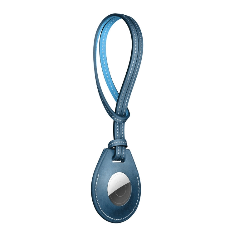 Étui de protection en cuir antichoc et anti-rayures avec boucle de suspension pour AirTag, accessoires de décoration de sac, porte-clés