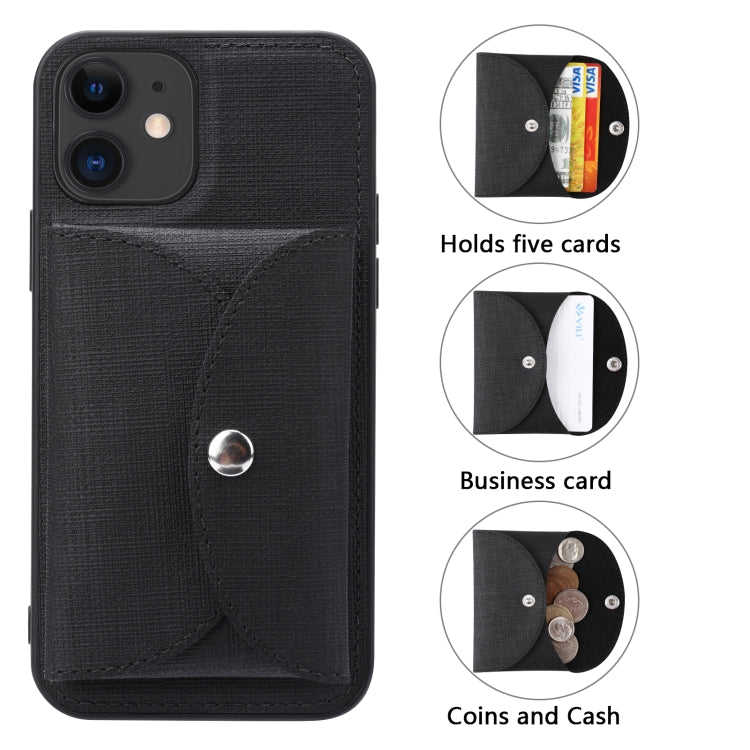 ViLi T Series TPU + PU Woven Fabric Magnetic Protective Case with Wallet, For iPhone 12 Pro