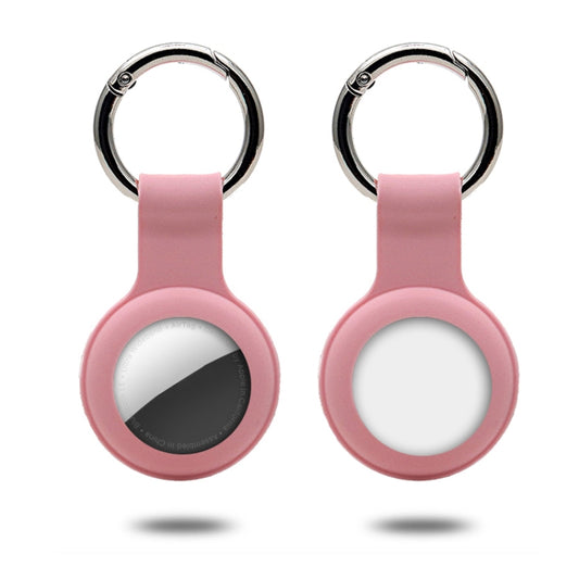 Protective silicone sleeve for Apple AirTag with secure metal keyring