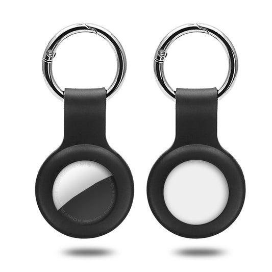 AirTag keychain case showing reinforced corners and edge protection