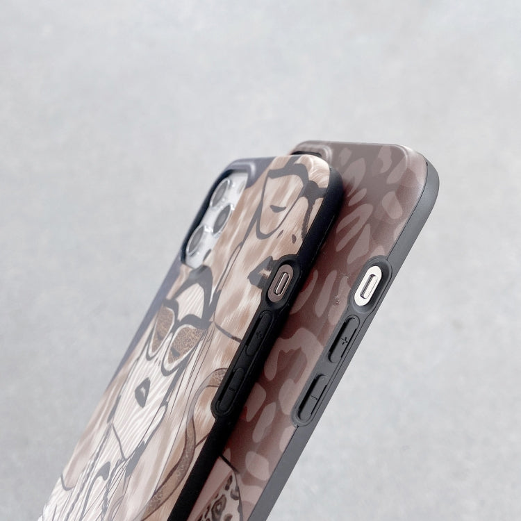 Shockproof Half-inclusive Leopard Pattern Protective Case, For iPhone 11, For iPhone 11 Pro, For iPhone 11 Pro Max, For iPhone 12 mini, For iPhone 12 / 12 Pro, For iPhone 12 Pro Max